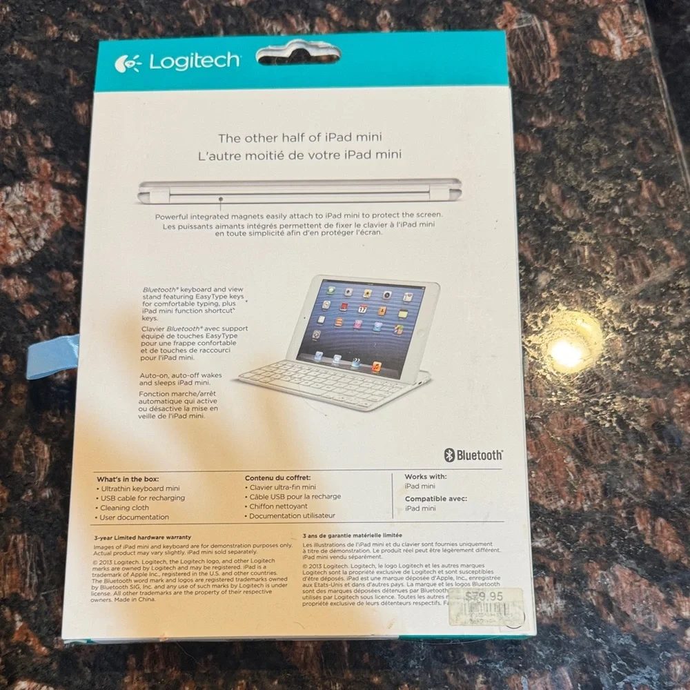 Logitech Ultrathin Keyboard Mini for iPad Mini - Cream